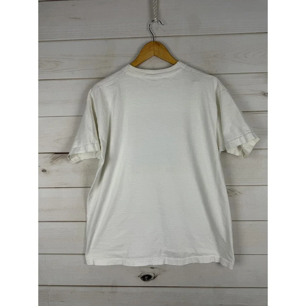 Vintage Humane Society K9-5K Shirt Mens XL White Dog Run Graphic Tee USA 90s - Picture 2 of 8